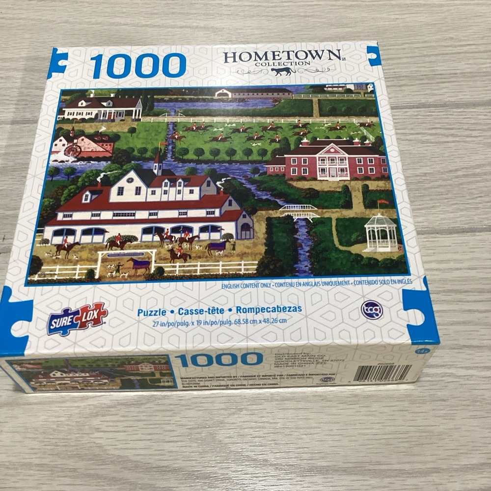 TCG SURELOX 1000‎ Pieces 27" x 19" Hometown Chasing the Hounds *Factory Sealed*